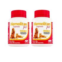 Kit 2 Unidades Hemolitan Pet 30g (30 Comp. ) - Vetnil Kit 2 Unidades Hemolitan Pet 30g (30 Comp. ) - Vetnil