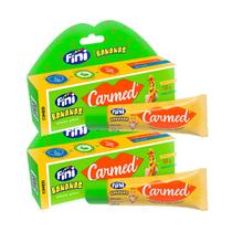 Kit 2 Unidades Hidratante Labial Carmed Fini Bananas Efeito Gloss 10g