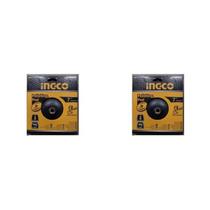 KIT 2 UNIDADES -INGCO DISCO DE BORRACHA COM FLANGE PARA POLITRIZ 7" (180MM) C/ tiras autocolantes P/BOINA E LIXA