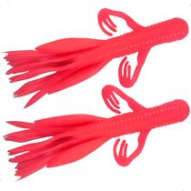 Kit 2 Unidades Iscas Artificiais Matadeira Soft Craw Tube Original Criatura Traíra Tucunaré Tilapia