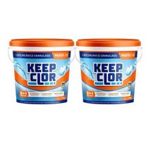Kit 2 unidades - keepclor dicloro 40% pratic line 5,5kg