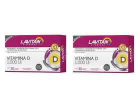 Kit 2 unidades Lavitan Vitamina D 1.000UI com 30 comprimidos