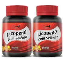 Kit 2 Unidades Licopeno Com Selênio 60 Cápsulas 500Mg