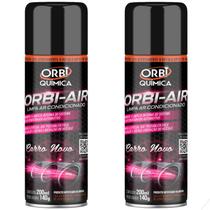 Kit 2 Unidades Limpa Ar Condicionado Automotivo Spray Carro Novo 140g Orbi-air