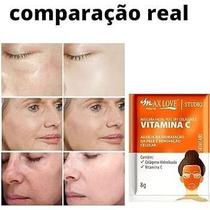 kit 2 unidades Mascara Facial Vitamina C Max Love Peel Off 8g Ilumina, Uniformiza e Rejuvenesce Glow Pele Renovada em 20 Minutos