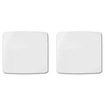 Kit 2 unidades - mg b3 placa 4x4 cega branco