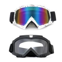 Kit 2 Unidades Óculos Esportivo Para PaintBall Snowboard Kitesurf Motocross Jet Ski Proteção Uv400 Kit 2 Unidades Óculos Esportivo Para PaintBall Snowboard Kitesurf Motocross Jet Ski Proteção Uv400