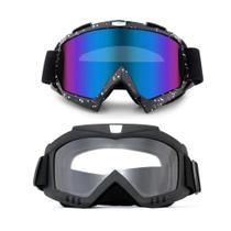 Kit 2 Unidades Óculos Esportivo Trilha Cross Country Motocross Snowboard Jet Ski UTV Proteção Uv400