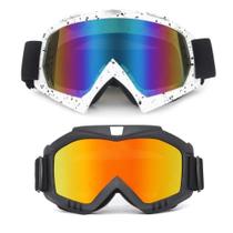 Kit 2 Unidades Óculos Esportivo Trilha Enduro Utv Motocross Snowboard Proteção UV400
