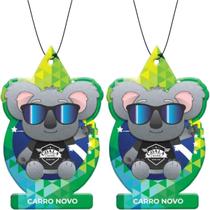 Kit 2 Unidades Odorizante Auto Folhinha 10G Carro Novo Coala Kit 2 Unidades Odorizante Auto Folhinha 10G Carro Novo Coala