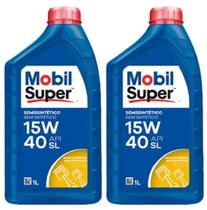 Kit 2 unidades Oleo 15w40 SL Semisintetico Mobil 1 Litro