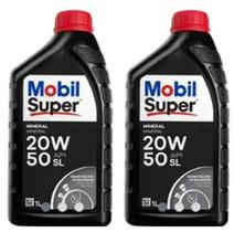 kit 2 unidades oleo 20w50 Mineral para carros Mobil 1 litros