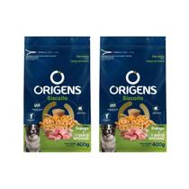 Kit 2 unidades - origens biscoito adulto frango 7 grãos 400g