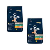 Kit 2 unidades - origens premium especial ração cães sênior mini/peq frango/cereais 1kg