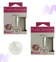 Kit 2 unidades - Pó Para Decoração Pérola Mago