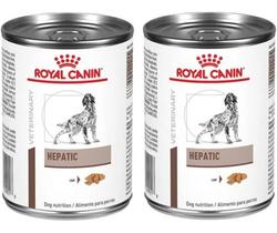 Kit 2 Unidades Ração Úmida Hepatic 420g Lata Royal Canin