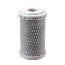 Kit 2 Unidades Refil Filtro Carbon Block 5" x 2,5" - 125 com sistema de encaixe com arruela de vedação