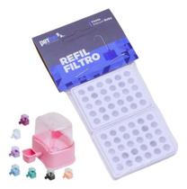 Kit 2 Unidades Refil Filtro Para Bebedouros 2,3l Petlon Cães E Gatos Bebedouro Pelos Longos