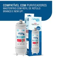 Kit 2 Unidades Refil Filtro Planeta Água CP500BR compatível Purificador de Água Master Frio Rótulo Branco e Newmaq New.Up