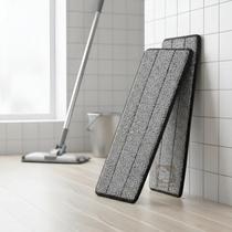 Kit 2 Unidades Refil Pano Microfibra Lavável Para Rodo Mop Flat Almofada Esfregão Vassoura Mágica Kit 2 Unidades Refil Pano Microfibra Lavável Para Rodo Mop Flat Almofada Esfregão Vassoura Mágica