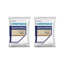 Kit 2 unidades - rejunte flexivel votomassa branco 1kg votorantim
