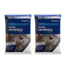 Kit 2 Unidades - Rejunte Flexível Votomassa Cinza Platina 1kg