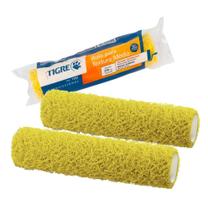 Kit 2 unidades rolo em espuma textura alta 23cm sem suporte