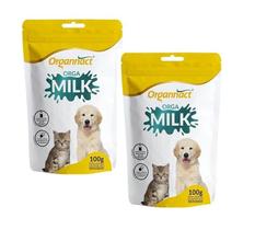 Kit 2 Unidades Suplemento Vitamínico para Cães e Gatos Filhotes Orga Milk 100g - Organnact