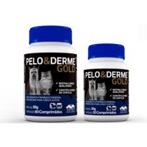 Kit 2 Unidades Suplemento Vitaminico Pelo & Derme Gold 60 comprimidos - Vetnil