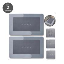 Kit 2 unidades Tapete Mágico Ultra Absorvente Para Banheiro Antiderrapante Resistente