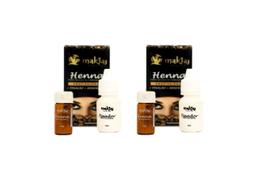 Kit 2 Unidades Tinta Henna Sobrancelha Profissional Makiaj Makeup Rena Alta Fixação e Rendimento