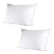 Kit 2 Unidades Travesseiro Toque De Pluma Macio 50x70cm Algodão Buddemeyer