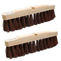 Kit 2 Unidades Vassourão GARI Piaçava Vassoura 40cm Madeira Durável Para Pisos Calçadas Pátios Garagens SEM CABO Kit 2 Unidades Vassourão GARI Piaçava Vassoura 40cm Madeira Durável Para Pisos Calçadas Pátios Garagens SEM CABO