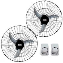 Kit 2 Unidades Ventilador de Parede Loren-Sid Tufão Sprint 60cm M3 3 Pás 155W Preto Bivolt