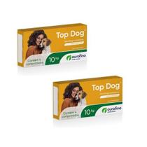 Kit 2 Unidades Vermífugo para Cães Top Dog 10kg (4 comprimidos) - Ourofino - Ouro fino