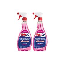 KIT 2 Unidades Vet 20 Desinfetante Pronto Para Uso Spray 500ml Fragrância Alfazema