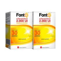 Kit 2 Unidades Vitamina D Font D 2.000UI c/ 30 cápsulas