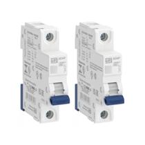 Kit 2 unidades - weg disjuntor monopolar 63a curva c c63 mini din 5ka mdwp