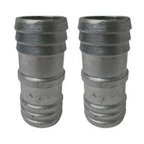 Kit 2 Uniões Emenda Reta Alumínio Para Mangueira 1.1/2 Polegada Londribor