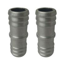 Kit 2 Uniões Emenda Reta Alumínio Para Mangueira 1 Polegada Londribor