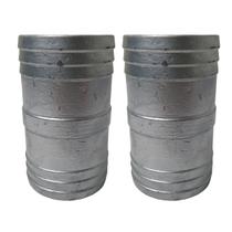 Kit 2 Uniões Emenda Reta Alumínio Para Mangueira 2.1/2 Polegadas Londribor