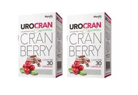 Kit 2 Urocran Cranberry C/30 Cáps Prevenção Infeção Urinária
