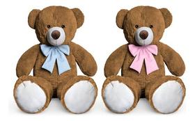 Kit 2 Ursos De Pelúcia Baby Soft G 1M