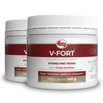 Kit 2 V Fort Pré Treino Vitafor 240G Frutas Vermelhas