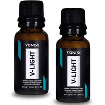 Kit 2 V-Light 20ml Vitrificador Farol Brilho E Proteção UV Vonixx Kit 2 V-Light 20ml Vitrificador Farol Brilho E Proteção UV Vonixx