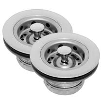 Kit 2 Válvula Americana ABS Escoamento Pia 3.1/2'' Central