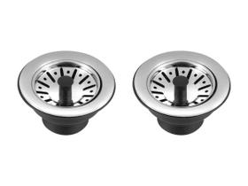 Kit 2 Válvula Americana Para Pias Cubas E Tanques Inox 3.1/2