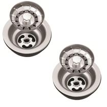 Kit 2 Valvulas Americanas Inox 3 1/2 + Cestinha Pia Cozinha Kit 2 Valvulas Americanas Inox 3 1/2 + Cestinha Pia Cozinha