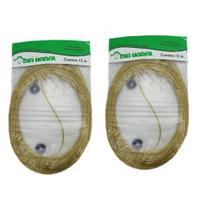 kit 2 varal cabo de aço corda revestida forte resistente anti ferrugem