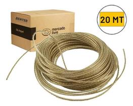 Kit 2 Varal De Aço Revestido Em Pvc Corda 20M Resistente